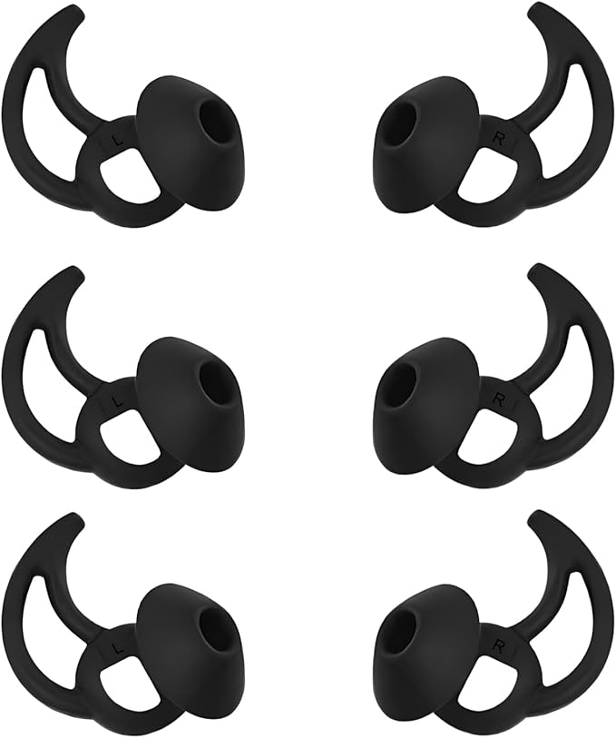 Medium Replacement Earbud Tips Silicone Ear Tips Compatible with Bose Quietcomfort and Sport Headphone Earbud Covers Ear Bud Tips 3 Pairs