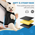 Mosago Dog Backpack Carrier with Thick Padded Bottom Support, Legs-Out Puppy Chest Carrier for Small Dogs 2.5–4 lbs, Adjustable Pet Front Carrier for Walking, Hiking, Camping, and Traveling