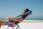 Ballast Beach Pillow – Comfy, Durable & Compact, Stays Put on Windy Beaches with Patented Sand Pouch, Inflatable Pillow for Beaches, Pools, Camping, Festivals and Travel (Flamingo Pink)