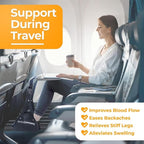 Foot Hammock for Airplane Travel, Adjustable Foot Rest Sling, Portable Travel Essentials Airplane Gadgets for Long Flights