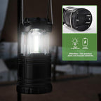 KPKJOO Lantern Collapsible Camping Light, Battery Operated Lanterns LED Super Bright for Power Outages Indoor Emergency Outdoor Camping Hiking Kit (4, COB)