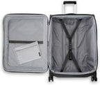Samsonite UpLIFT Lightweight Large Checked Softside 3-Piece Luggage Set with Spinner Wheels - Expandable - Airline-Approved, Polyester Soft Suitcase for Ultra Light Travel - Black