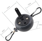 32Ft Portable Travel Clothesline is also an Outdoor Camping Clothesline, Cruising Clothesline for Drying Clothes on Cruise Ships with 10 Windproof clips, 10 Clothespins, 1 Storage Bag (Black)