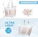 G4Free Beach Bag,Waterproof Beach Tote Pool Bags for Women,Compatible with Cup,Foldable for Weekender Travel