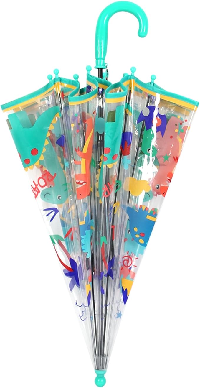Kids Clear Umbrella for Rain Dome Bubble Umbrellas Windproof for Kids Boys and Girls