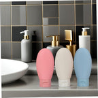 HEALLILY 6pcs 60ml Travel Shampoo and Lotion Containers Refillable Squeeze Bottles Leak-proof Cosmetic Cream Jars for Toiletries and Travel Toiletry Kits