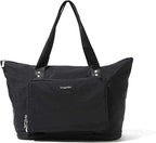 Baggallini Carryall Expandable Lightweight Travel Tote 22" Packable Folding Compact Nylon Washable Weekender w/Luggage Sleeve