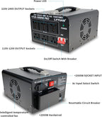 LVYUAN 5000 Watt Voltage Converter Transformer Heavy Duty Step Up Step Down AC 110V/120V/220V/240V Converter with Hard-Wiring