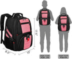 YOREPEK Large Backpack for Men, Extra Large Laptop Backpacks for Men Women, Water Resistant Travel Backpack Airline Approved Business Work Bag Fits 17 Inch Computer, Black