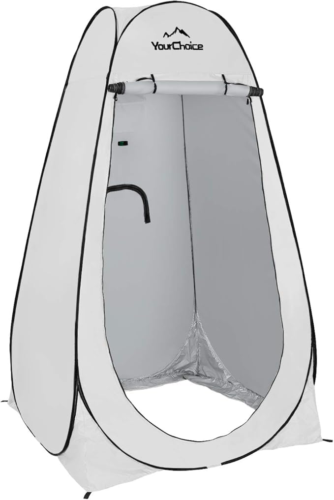 Your Choice Pop Up Privacy Tent, 3.9x3.9x6.2FT Portable Shower Tent for Camping, Waterproof Outdoor Changing Room with Carry Bag for Beach Hiking RV Fishing | Portable, for Camping, Beach, Hiking, with Carry Bag, Quick Setup