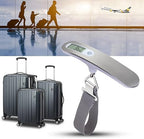 QUMOX High Precision Digital Travel Scale for Suitcase Luggage Weight 110lb 50KG Capacity Silver