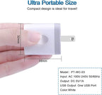 USB Plug Wall Adapter for iPhone,1A/5V Single Port Phone Wall Charger Block Charging Cube Box Brick 3 Pack for iPhone 17e/15 Pro Max/14/13/12/11,Samsung Galaxy S24/S23/S22/S21/S20/S26,Google Pixel 10a