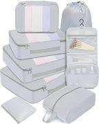 BAGAIL 6 Set/8 Set/10 Set Packing Cubes Various Sizes Packing Organizer for Travel Accessories Luggage Carry On Suitcase