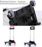 2 Backpack Trolley Aluminium Alloy Foldable Trolley Cart ' s Luggage Travel Hand Cart for Backpack Folda