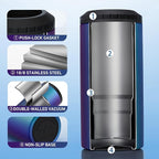 3 in 1 Slim Can Cooler for 12 OZ Skinny Can, Regular Can & Beer Bottle - Keep Cold for 6 Hours - Double Walled Insulated Stainless Steel Vacuum Beverage Insulator (Aurora)