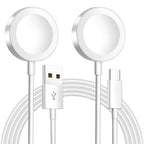 𝟐𝟎𝟐𝟔 𝐔𝐩𝐠𝐫𝐚𝐝𝐞𝐝 for Apple Watch Charger Magnetic Fast Charging Cable [Portable] Magnetic Wireless Charging Compatible with iWatch Series Ultra/10/9/8/7/6/SE/SE2/5/4/3/2-[3.3FT] White