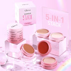 5 In 1 Makeup stack With Concealer, Bronzer, Blusher, Compact & Highlighter Smooth & Blendable Formula - Travel Friendly, Quick & Easy to Use (Fair)