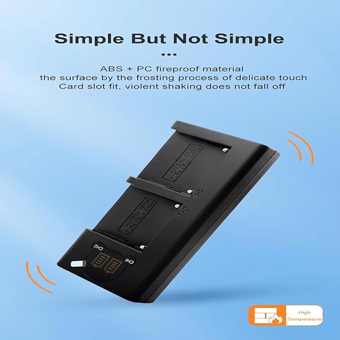 Dual Battery Charger for NP-F970 A7 IV A7S III FX3,Fast Simultaneous Charging with LED Indicators,Overload Temperature Protection,Compatible with NP-FZ100 NP-F970 NP-F950 NP-F960 NP-F550