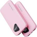 2026 2-Pack 10000mAh Portable Charger with Built in Cables, Travel Essential Battery Pack, 4 Outputs 2 Inputs Slim Power Bank with Cord Wires for iPhone 17/16/15/14, Samsung Galaxy S23/22, Pixel etc