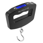 Digital Luggage Scale, Portable Electronic Hanging Scale with LCD Display, 110 lb/50 kg Capacity for Travel