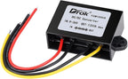 DROK Boost Buck Converter 9V-36V to 12V 3A 36W Plastic Shell Waterproof Auto Step Up Down Voltage Regulator 12V Volt Transformer for Car Audio Solar Power System LCD Television LED Display Screen