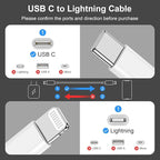 2 Pack for Apple iPhone 14 Fast Charger Cable 10ft [Apple MFi Certified], USB Type C to Lightning Cable 10 Foot Apple iPhone Charging Cord for Apple iPhone 13 12 11 Pro XR XS Plus