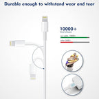 Apple iPhone Charger,[Apple MFi Certified]iPhone Charger 2Pack 3FT Lightning Cable AppleCharging Cord USB Wall Charger Travel Plug Adapter for iPhone 14/13/12 Mini/11 Pro Max/10/XS/XR/X/8/SE2022,iPad