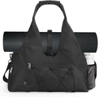 Forestfish Gym Bag For Women With Yoga Mat Holder & Shoe Compartment & Wet Dry Storage Pocket & Adjustable Strap