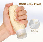 Travel Bottles for Toiletries, TSA Approved Travel Size Containers, Leak Proof Silicone Shampoo Bottles, Small Toiletry Containers with Clear Bag for Shampoo Conditioner Lotion