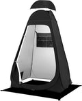 BRIAN & DANY Pop Up Shower Tent, Portable Privacy Camping Changing Tent, Camp Toilet Bathroom Pod with Rain Shelter & Windows, UPF 50+ & Waterproof, 47.2" x 47.2" x 74.8"