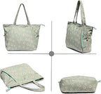 ESVAN Corduroy Yoga Tote Bag Gifts for Women Drawstring Yoga Mat Bag for Office Workout Travel Carryall Pilates Gym