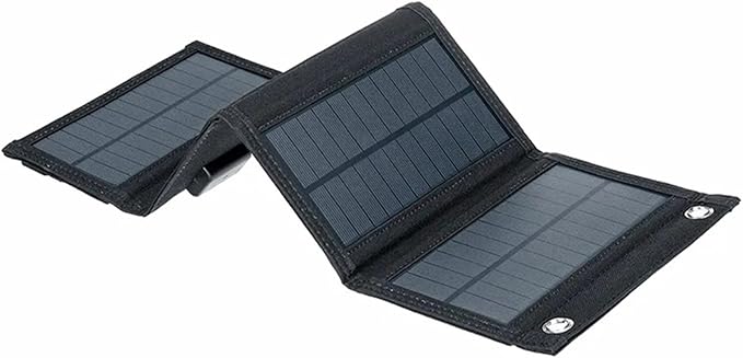 Efficient 10W Solar Panel Charger Foldable Portable Power Bank for Mobile Devices in Outdoor Activities