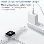 Fast Charge for Apple Watch Charger, 10FT Extra Long iWatch Charger Cable Portable Wireless Fast Charging Cord & 20W USB C Charger Block Plug Compatible with Apple Watch Series 10/9/8/7/SE/6/5/4/3/2/1