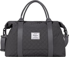HYC00 Travel Duffel Bag,Carry-on Overnight Weekender Bags for Women,Sports Tote Gym Bag with Wet Pocket