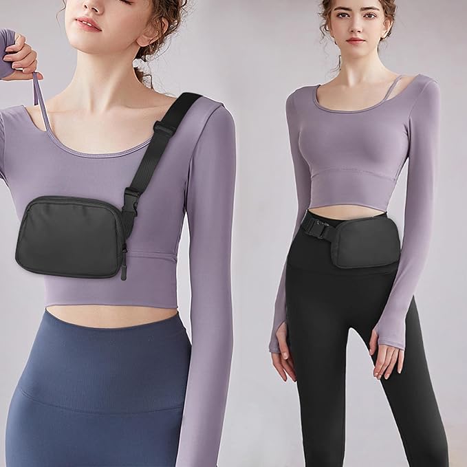Amazerbst Belt Bag, Fanny Pack, Everywhere Belt Bag,40 Inch Adjustable Strap, for Women and Men,Waterproof