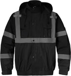 SKSAFETY Hi Vis Safety Rain Jacket for Men, Construction Work Rain Gear Heavy Duty Class 3 Rain Coat Waterproof Lightweight