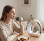 Single Serve Coffee Maker For K Cup Pod and Coffee Grounds /Tea, Fast Brew in 2 minutes, 2 IN 1 One Button Coffee Machine 4-8 Oz Brew Sizes, Stylish＆Compact For Home, Office, RV and Dorm, Champagne