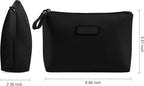 Cosmetic Bags for Women Small Makeup Bag for Purse Pu Leather Makeup Pouch Travel Makeup Bag with Zipper Make Up Bag for Travelling