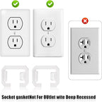 6pcs Loose Outlet Fix Plugs, 16.5 x 23.5mm Loose Wall Socket Fixer to Make Your Loose Socket Jack Snug and Fix Plug Tightly, Loose Tightener Insert for Outlets