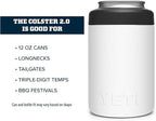 YETI Rambler 12 oz. Colster Can Insulator for Standard Size Cans, White (NO CAN INSERT)
