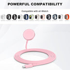 USB C Apple Watch Charger,[MFi Certified] iPhone Fast Magnetic iWatch Charger 6ft USB C Charging Cable Cord Long and Type C Wall Charger Block for Apple Watch Series 11/10/9/Ultra/8/7/SE/SE2/6/5/4/3/2