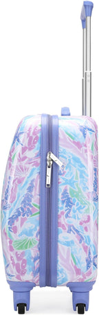 Nautica Kids 18" Hardside Carry-on Suitcase with Spinner Wheels, Pastel Shell