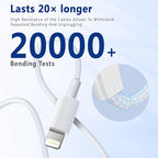 Exeric USB C to Lightning Cable 6FT 2Pack [MFi Certified] Type C iPhone Charger Cord Power Delivery iPhone Fast Charger Cable for iPhone 14 13 12 11 Pro Max Xr Xs 8 7 6 Plus