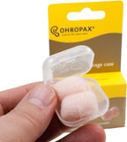 Ohropax Reusable Wax/Cotton Ear Plugs (24 Plugs Total)(1 Clear Carrying Case) - Ear Plugs for Sleeping Noise Cancelling, Swimming, Shooting Ear Protection, and a snoring Solution.