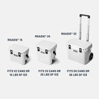 YETI Roadie 24 2.0 Hard Cooler with DoubleDuty Shoulder Strap and Drain Plug