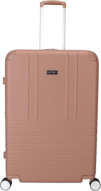 Jessica Simpson Countryside 2-Piece Set (21" & 30") Expandable 8-Wheel Spinner Large Checked Luggage Suitcase, Mocha Mousse
