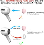 3 Pairs Replacement Ear Tips for AirPods Pro 1st & 2nd Generation with Noise Reduction Hole, Silicone Ear Tips for AirPods Pro with Portable Storage Box and Fits in Charging Case (Medium, Pink)