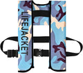 Adult Automatic Inflatable Kayak Vest PFD,Water Sports Vest for Boating Fishing Kayaking SUP Paddleboarding（fit Weight Below 330 lbs）