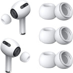 YUWAKAYI [3 Pairs] Replacement Ear Tips for AirPods Pro & Pro 2 with Noise Reduction Hole, Silicone Ear Tips for AirPods Pro with Portable Storage Box and Fit in The Charging Case (X-Small, White)