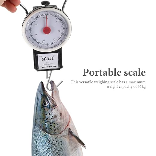 LALAFINA Portable Luggage Scale with Hanging Hook 35kg Weight Scale for Travel Suitcase Compact Weighing Device